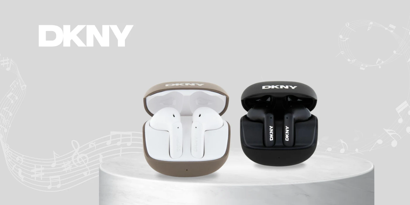 DKNY ausinės Bluetooth DKTWST6AEHLK juodos spalvos TWS BT Satiny Finish aprašymas - Prekės nuotrauka