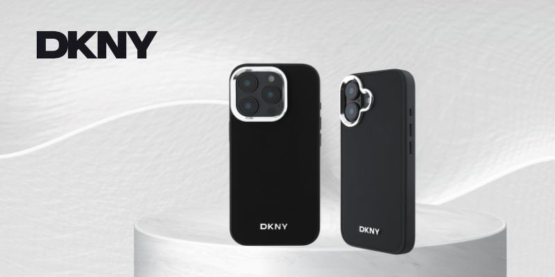 DKNY DKHMP15MPSCMCLK iPhone 15 Plus 6.7″ juodas kietas dėklas Plain Logo MagSafe aprašymas - Prekės nuotrauka