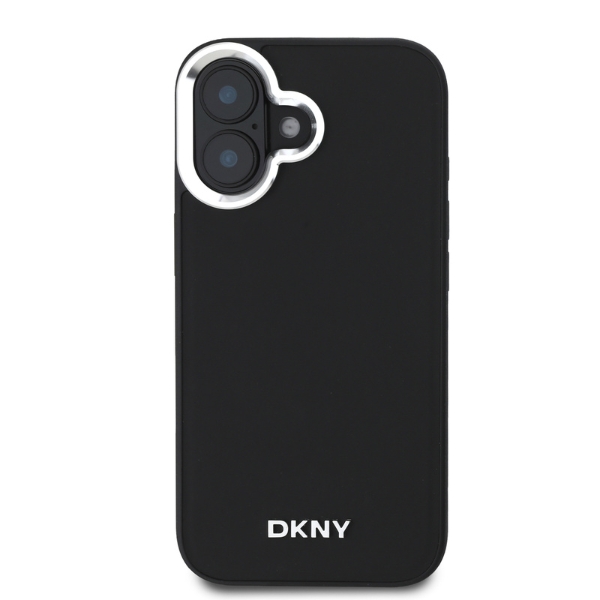 DKNY DKHMP15MPSCMCLK iPhone 15 Plus 6.7″ juodas kietas dėklas Plain Logo MagSafe aprašymas - Prekės nuotrauka
