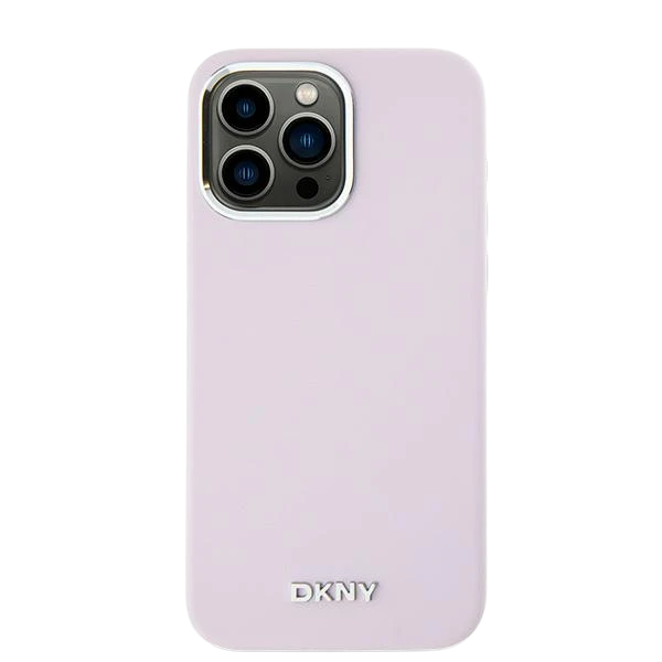 DKNY DKHMP16LSMCHLP Apple iPhone 16 Pro 6.3" dėklas telefonui rožinės spalvos Liquid Silikoninis Small Metal Logo MagSafe aprašymas - Prekės nuotrauka