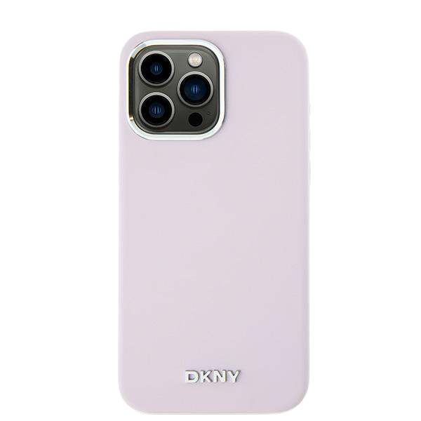 DKNY DKHMP16LSMCHLP iPhone 16 Pro 6.3″ rožinės spalvos kietas dėklas Liquid Silicone Small Metal Logo MagSafe aprašymas - Prekės nuotrauka