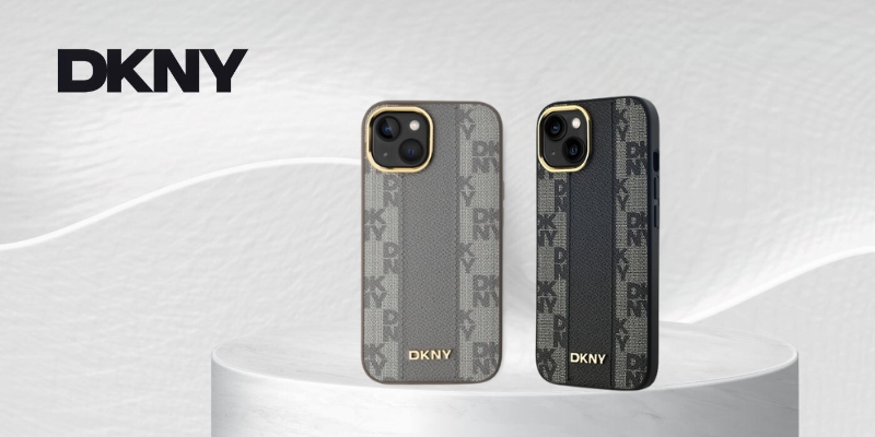 DKNY DKHMP16SPCPVSLE iPhone 16 6.1″ smėlio spalvos kietas dėklas Checkered Pattern Magsafe aprašymas - Prekės nuotrauka