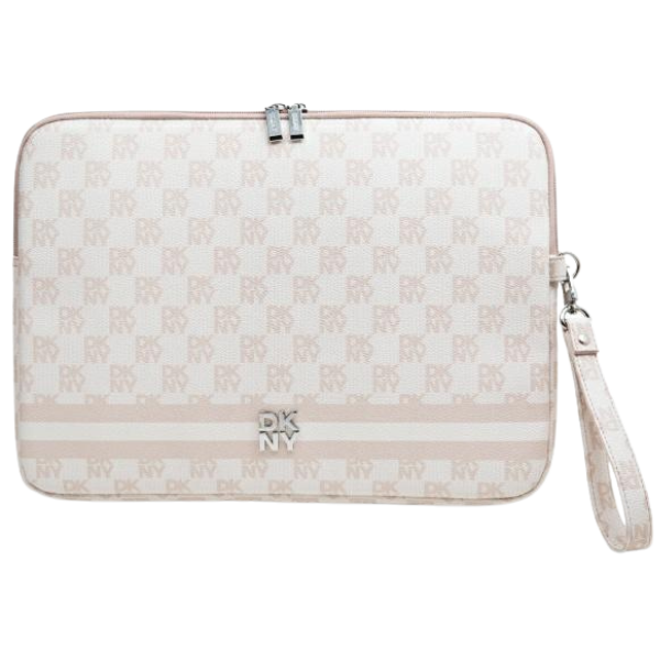 DKNY kompiuterio dėklas DKCS14PVSHLP 14″ rožinės spalvos su raštuotais dryžiais aprašymas - Prekės nuotrauka