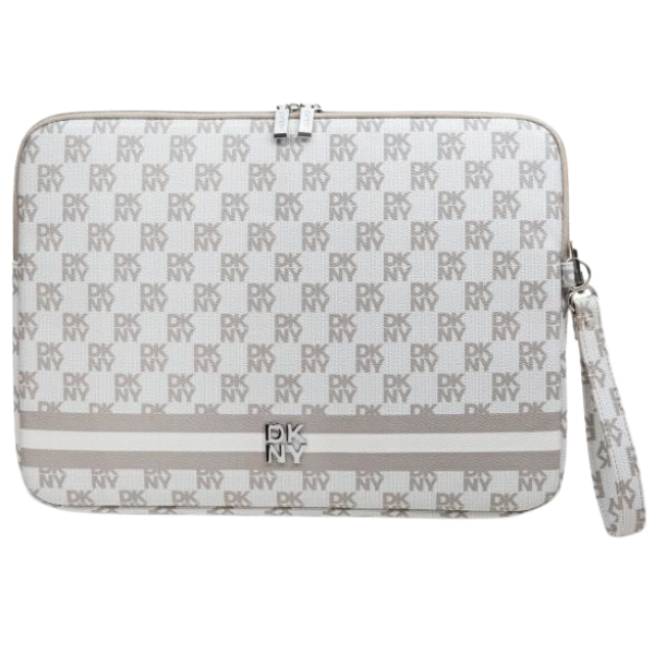 DKNY Kompiuterio dėklas DKCS16PVSHLE 16″ smėlio spalvos su raudonais dryžiais (Pattern Printed Stripes) aprašymas - Prekės nuotrauka
