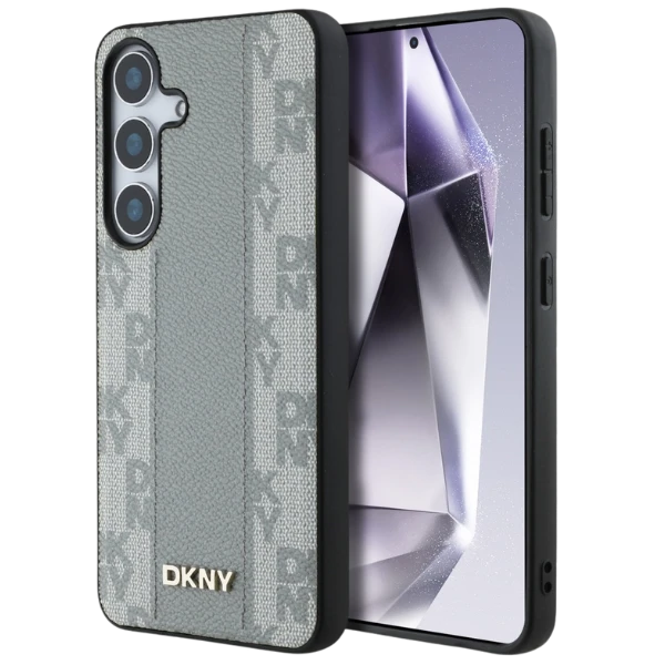 Dėklas DKNY odinis languotas raštas MagSafe Samsung Galaxy S25 taupe aprašymas - Prekės nuotrauka Dėklas DKNY odinis languotas raštas MagSafe Samsung Galaxy S25 taupe aprašymas - Prekės nuotrauka