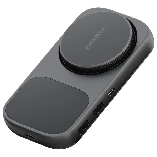 St Labs Įkrovimo stotelė „Energea Widock Plus 7in1“ USB-C 3.1 su Qi2 grafito spalvos aprašymas - Prekės nuotrauka