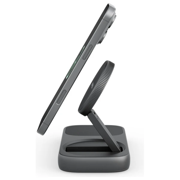 St Labs Įkrovimo stotelė „Energea Widock Plus 7in1“ USB-C 3.1 su Qi2 grafito spalvos aprašymas - Prekės nuotrauka