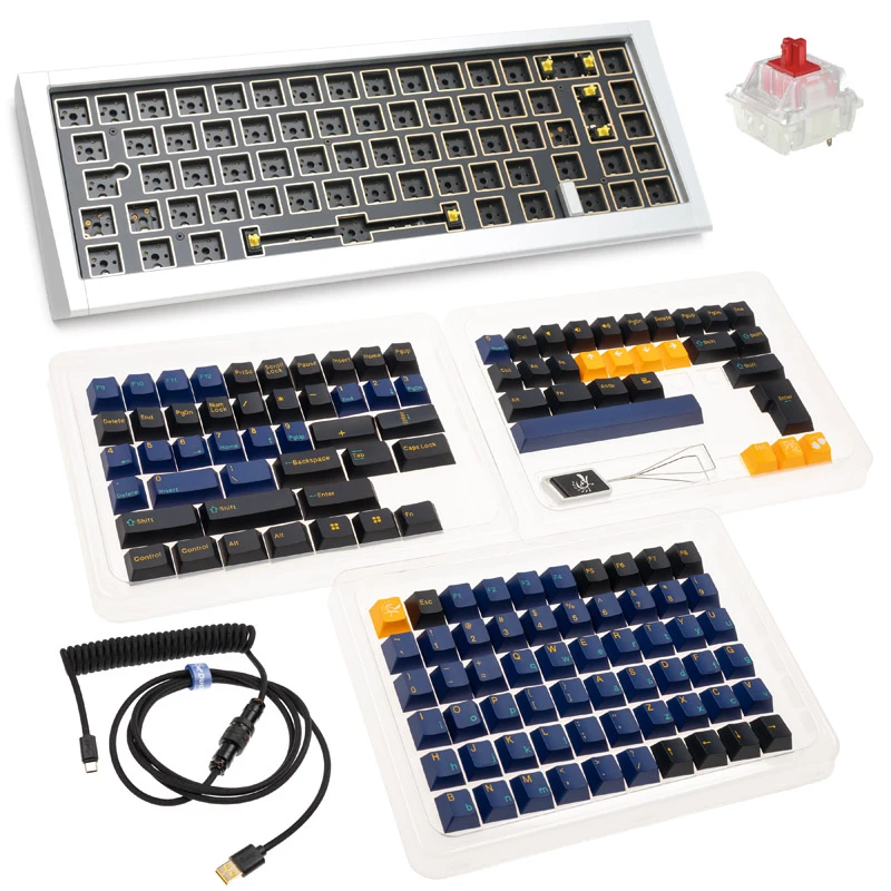 Ducky Outlaw 65 Klaviatūra žaidimams, Barebone – Sidabrinis (ANSI išdėstymas) aprašymas - Prekės nuotrauka