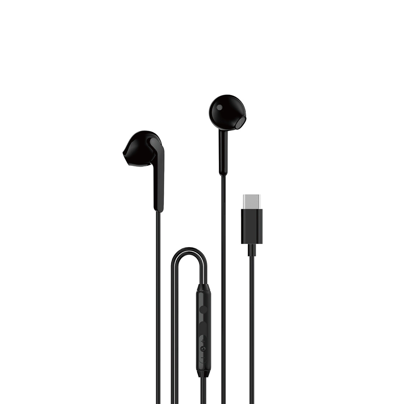 Dudao X3C į ausis įstatomos laidinės USB-C ausinės 1.2m – juodos spalvos aprašymas - Prekės nuotrauka