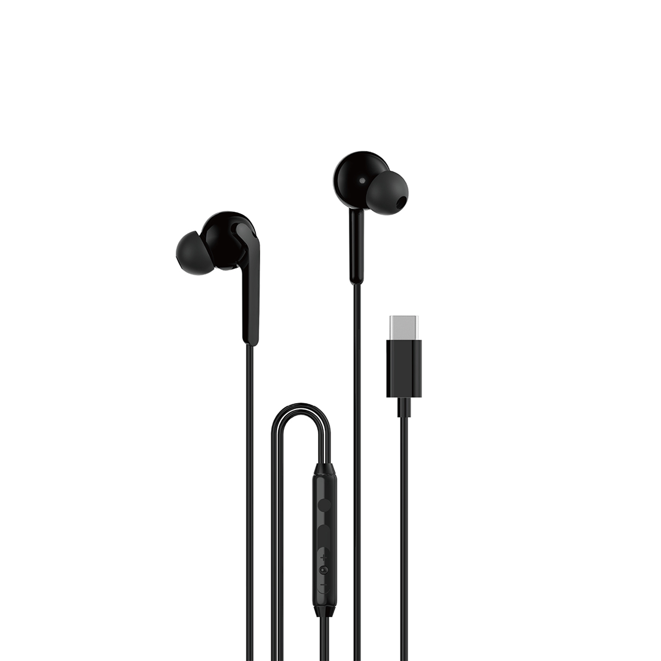 Dudao X3C+ laidinės USB-C į ausis įstatomos ausinės 1.2m – juodos spalvos aprašymas - Prekės nuotrauka