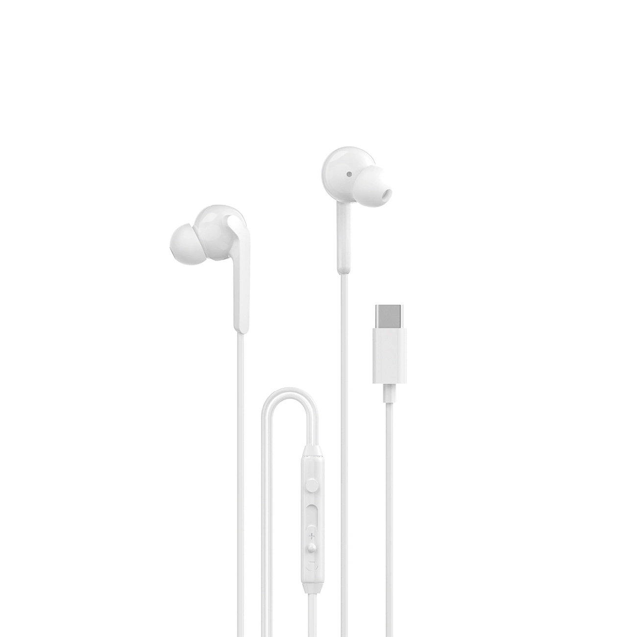 Dudao X3C+ laidinės USB-C įstatomos ausinės 1.2m – baltos spalvos aprašymas - Prekės nuotrauka