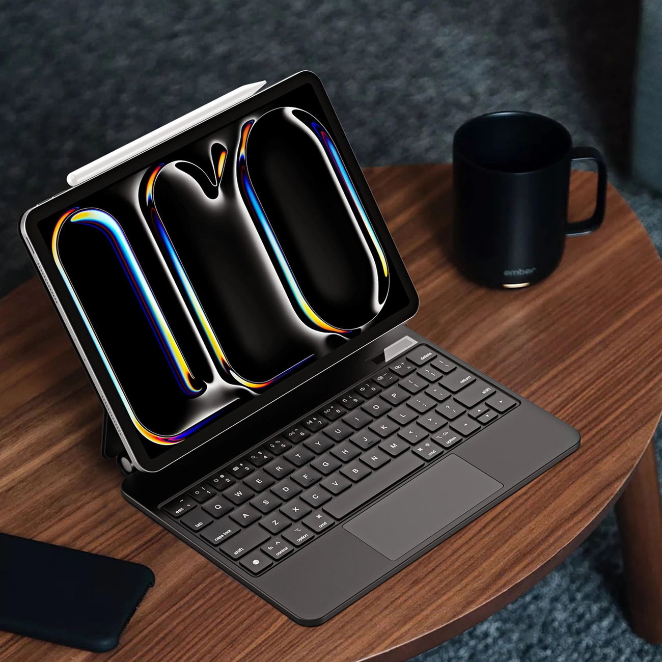 Dux Ducis Keyboard (MK Series) dėklas su „Bluetooth“ klaviatūra, skirtas iPad Pro 11″ 2024 – juodos spalvos aprašymas - Prekės nuotrauka