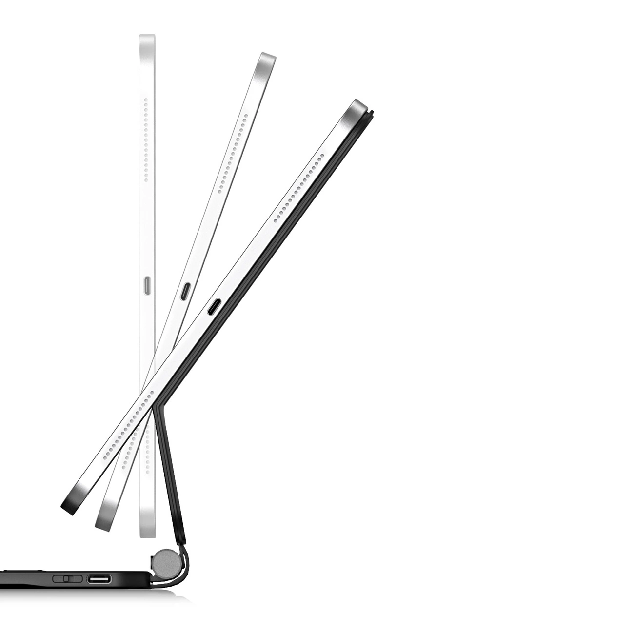 Dux Ducis Keyboard (MK Series) dėklas su „Bluetooth“ klaviatūra, skirtas iPad Pro 11″ 2024 – juodos spalvos aprašymas - Prekės nuotrauka
