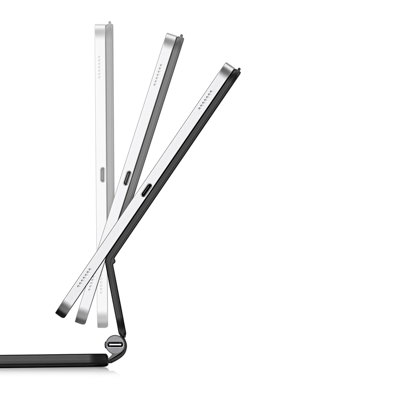 Dux Ducis klaviatūros (MK Series) dėklas su „Bluetooth“ klaviatūra, skirtas Samsung Galaxy Tab S9+ / S8+ / S7+ – juodos spalvos aprašymas - Prekės nuotrauka