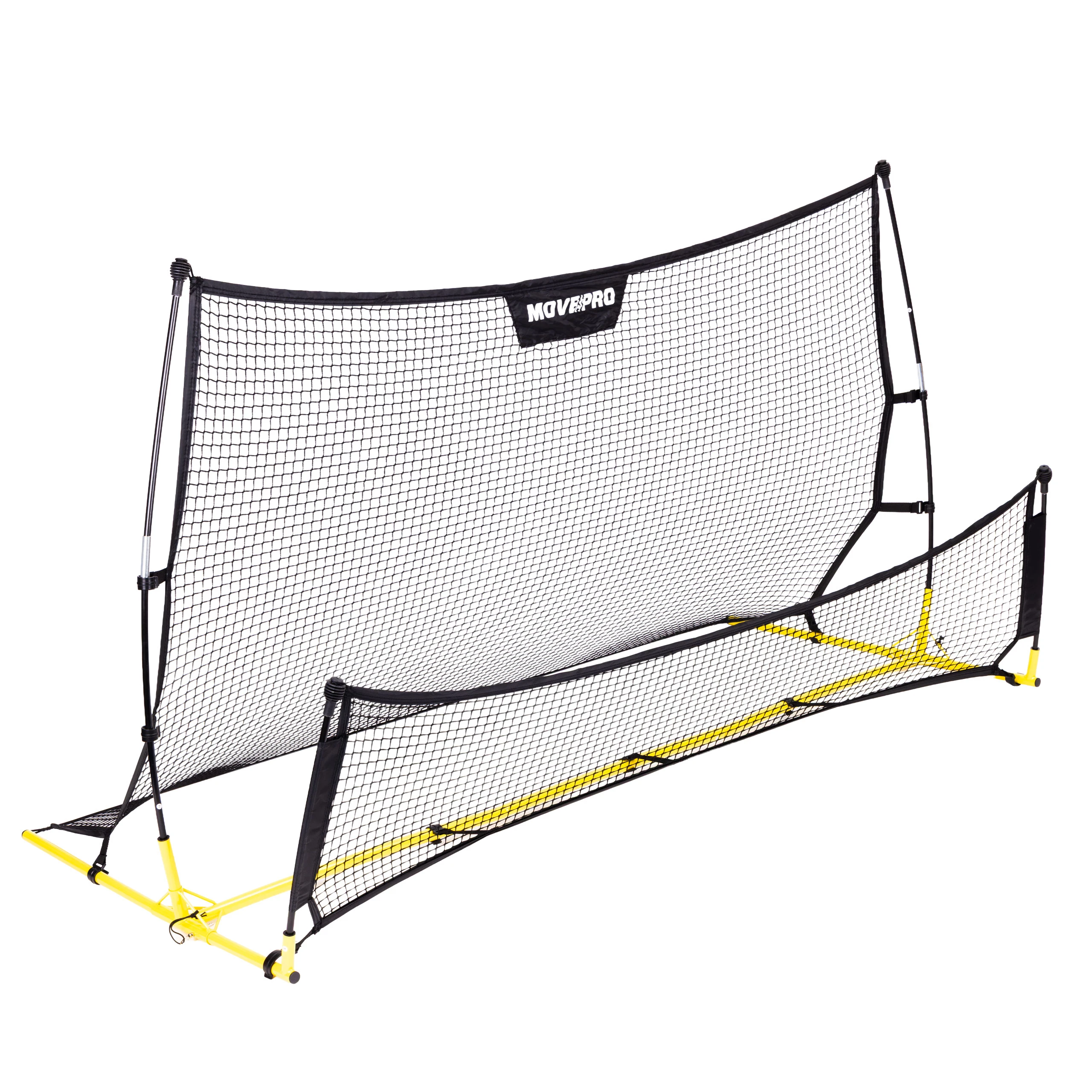 Dvipusis futbolo treniruoklis „Rebounder“ šaudymo į vartus pratyboms 220×120 cm, MOVEPRO aprašymas - Prekės nuotrauka