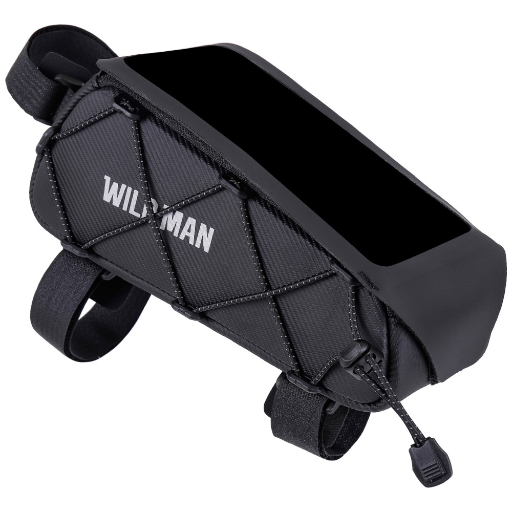 Dviračio krepšys WILDMAN GX100 Mount Frame Bag juodos spalvos aprašymas - Prekės nuotrauka