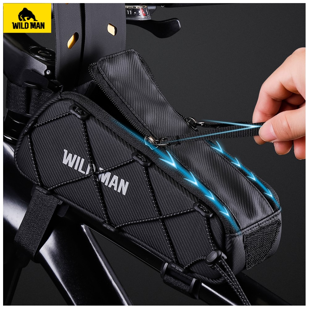 Dviračio krepšys WILDMAN GX100 Mount Frame Bag juodos spalvos aprašymas - Prekės nuotrauka