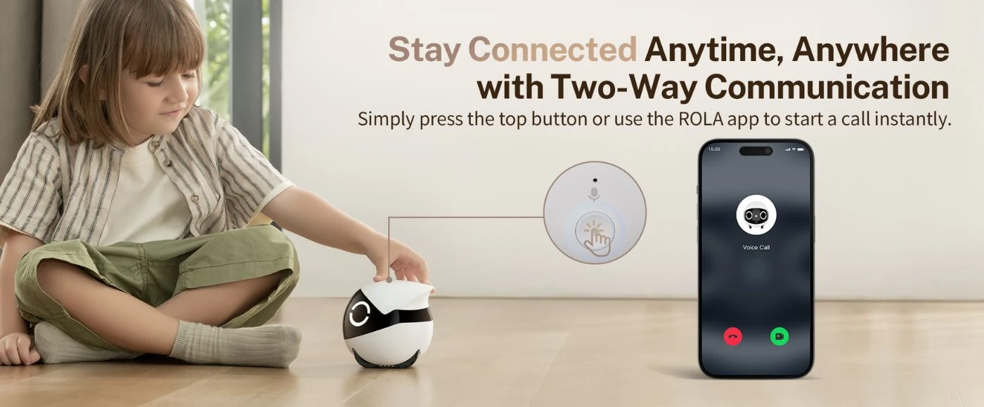 Enabot | ROLA Mini Pet Monitorius | Compact | 3 MP aprašymas - Prekės nuotrauka Enabot | ROLA Mini Pet Monitorius | Compact | 3 MP aprašymas - Prekės nuotrauka