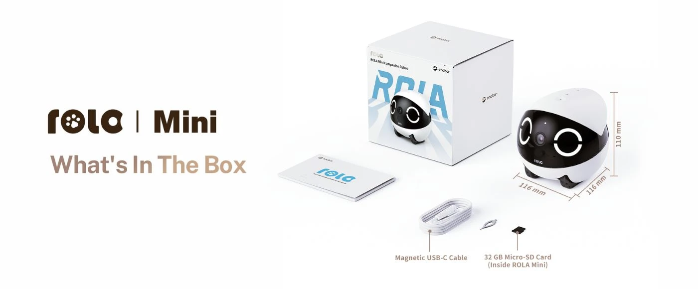 Enabot | ROLA Mini Pet Monitorius | Compact | 3 MP aprašymas - Prekės nuotrauka Enabot | ROLA Mini Pet Monitorius | Compact | 3 MP aprašymas - Prekės nuotrauka