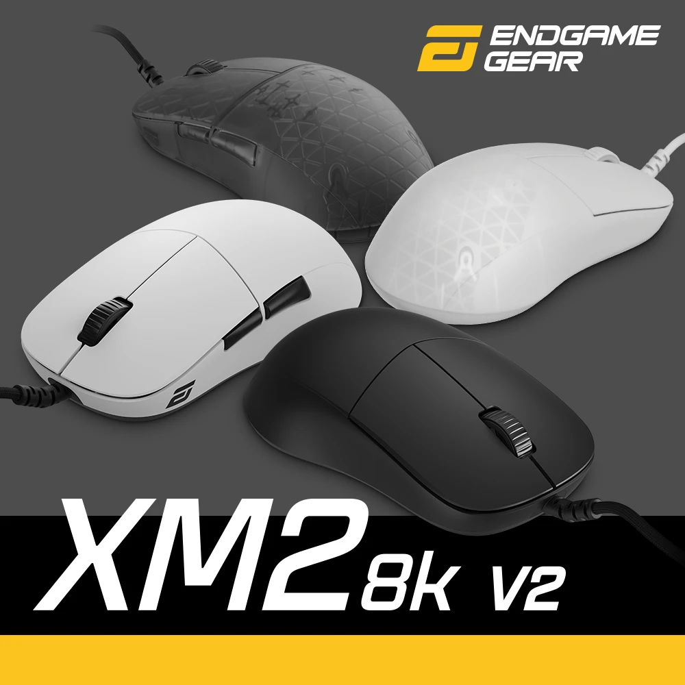 Endgame Gear XM2 8k v2 žaidimų pelė, 8.000Hz – Baltas Frost aprašymas - Prekės nuotrauka