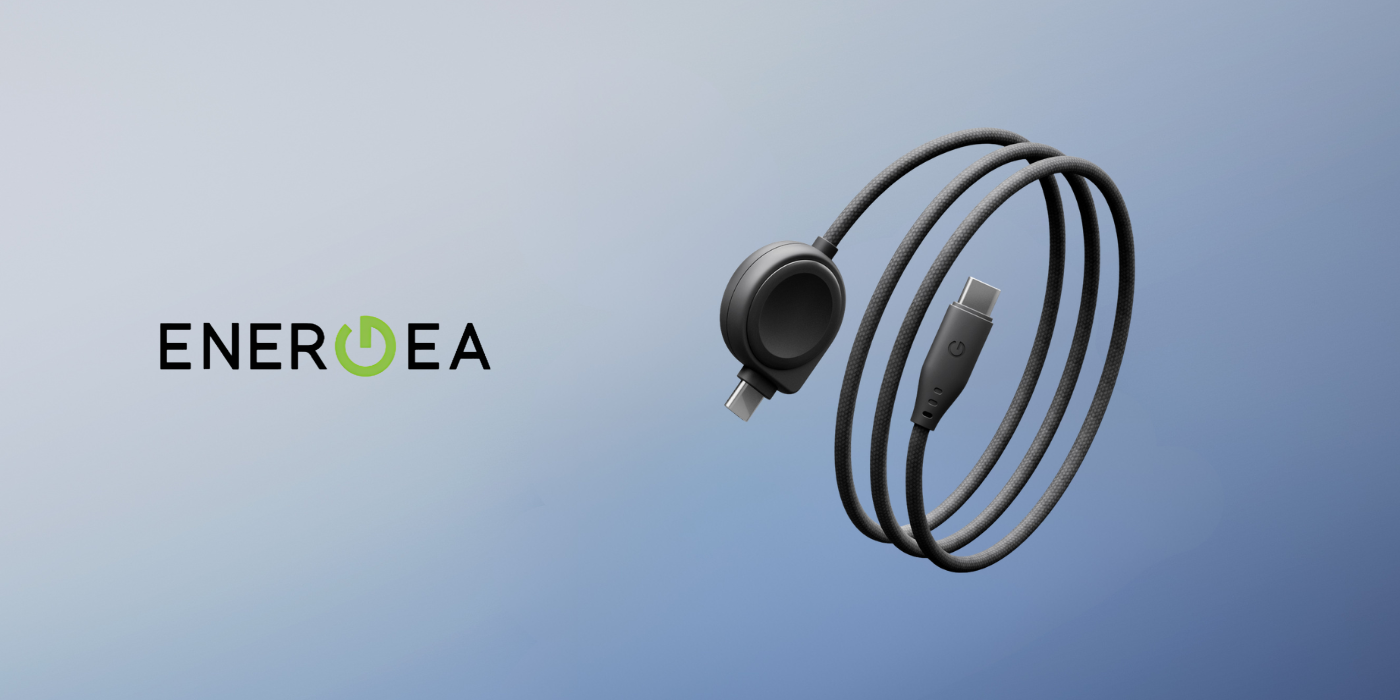 Energea Flow Duo Watch 2-in-1 USB-C į USB-C laidas + Samsung Watch įkroviklis 480Mb/s 60W 1.5m juodas aprašymas - Prekės nuotrauka