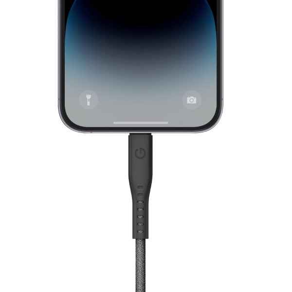 ENERGEA Flow USB-C į Lightning C94 MFI laidas 1.5m juodos spalvos 60W 3A PD greitas įkrovimas aprašymas - Prekės nuotrauka