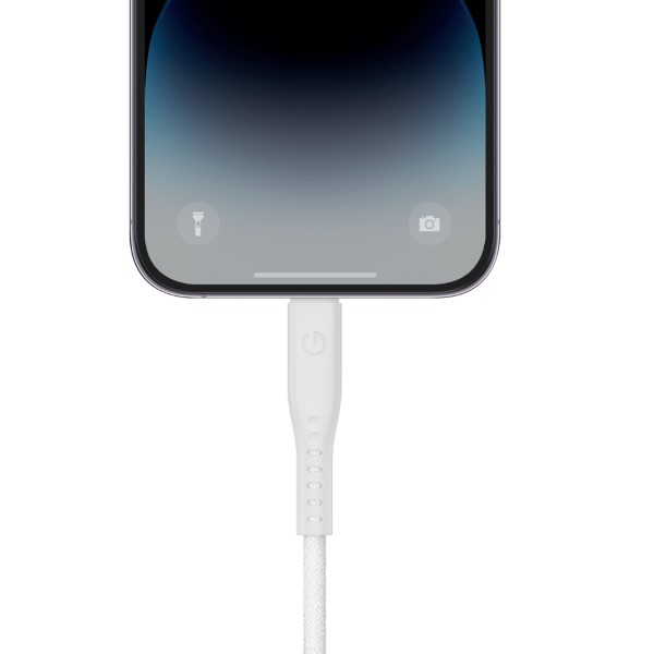 ENERGEA Flow USB-C į Lightning C94 MFI laidas 1.5m baltas 60W 3A PD greitas įkrovimas aprašymas - Prekės nuotrauka