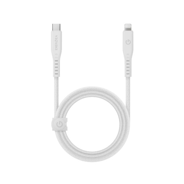 ENERGEA Flow USB-C į Lightning C94 MFI laidas 1.5m baltas 60W 3A PD greitas įkrovimas aprašymas - Prekės nuotrauka