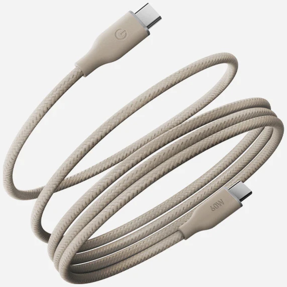 Energea Helix 60 magnetinis USB-C į USB-C laidas 480Mbps 60W 1.5m natural aprašymas - Prekės nuotrauka