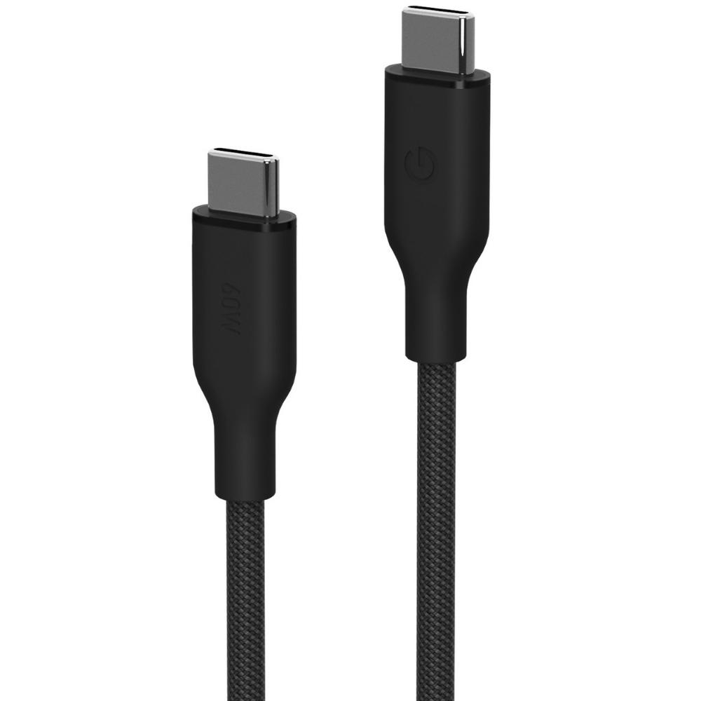 Energea Helix 60 magnetinis USB-C į USB-C laidas 480Mbps 60W 1.5m rožinės spalvos aprašymas - Prekės nuotrauka