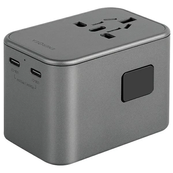 ENERGEA laidinis įkroviklis 1xUSB+2xUSB-CPD-PPS-QC 3.0 65W 1A2C adapteris 4in1 US/UA/EU/UK pilkos spalvosl Travelworld Adapteris GaN65W aprašymas - Prekės nuotrauka ENERGEA laidinis įkroviklis 1xUSB+2xUSB-CPD-PPS-QC 3.0 65W 1A2C adapteris 4in1 US/UA/EU/UK pilkos spalvosl Travelworld Adapteris GaN65W aprašymas - Prekės nuotrauka