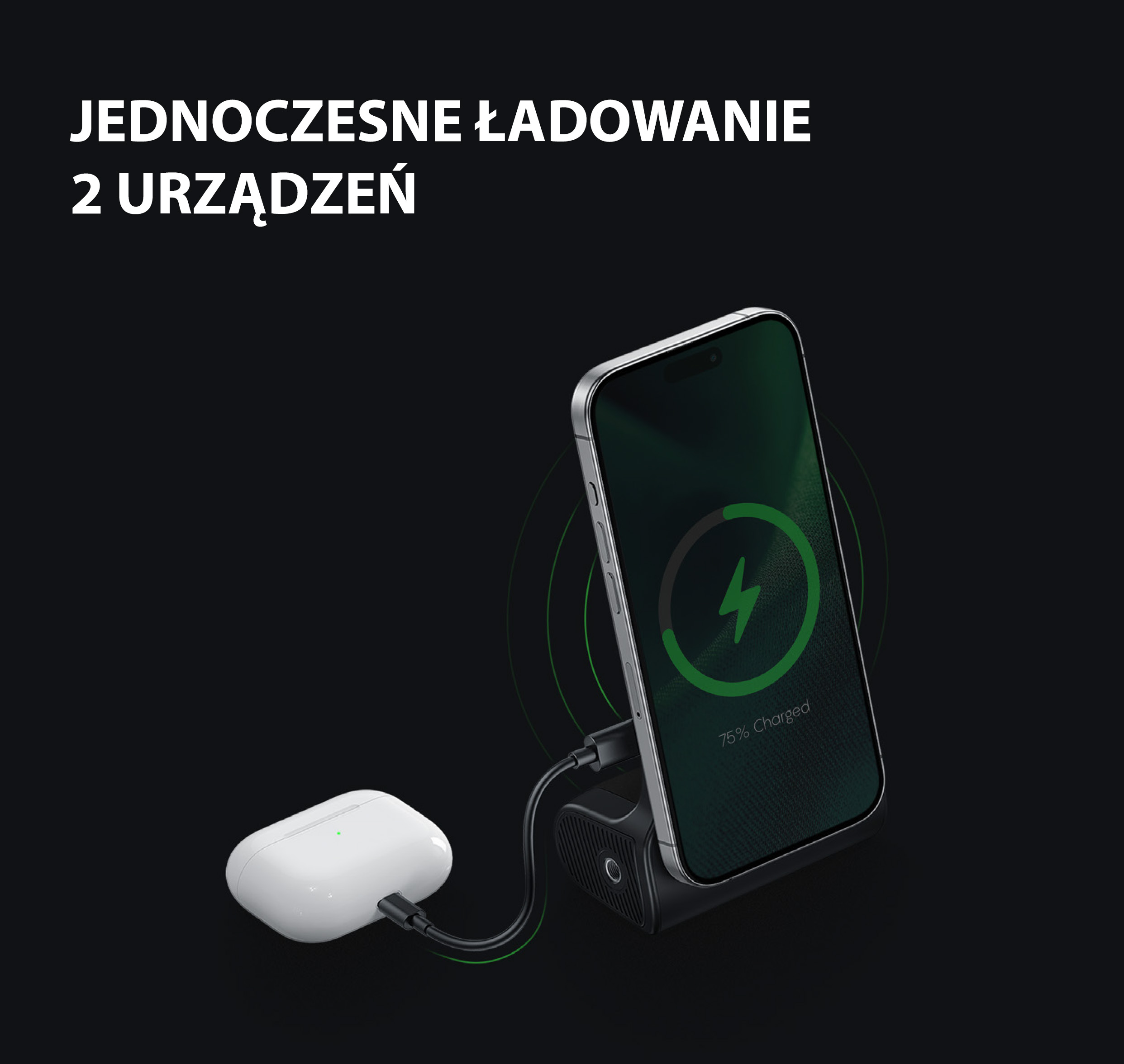 ENERGEA Photo Grip su integruotu išoriniu akumuliatoriumi Magear MagCam Grip juodas MagSafe PG-MAGCAMGRIP-BL aprašymas - Prekės nuotrauka