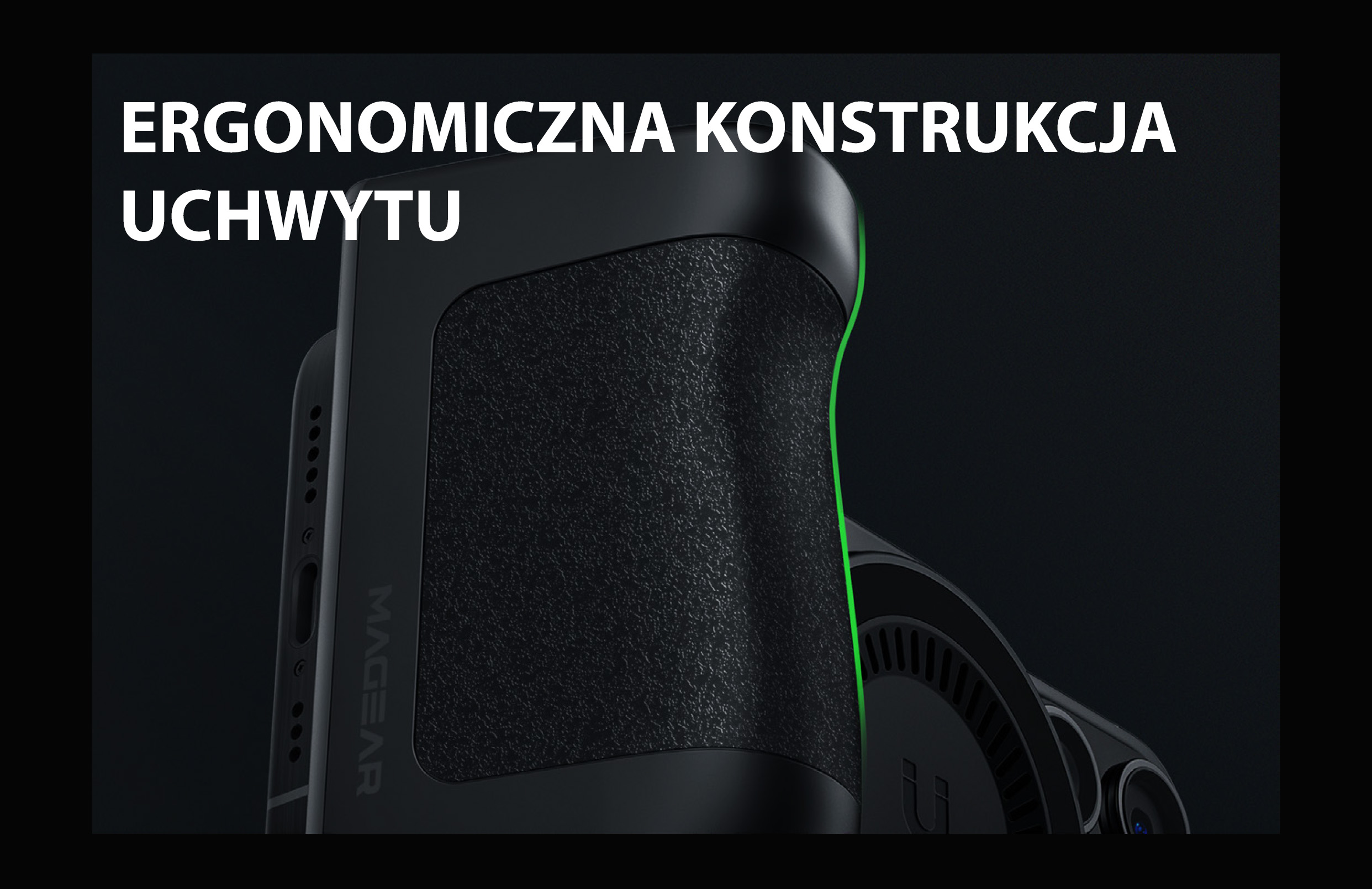 ENERGEA Photo Grip su integruotu išoriniu akumuliatoriumi Magear MagCam Grip juodas MagSafe PG-MAGCAMGRIP-BL aprašymas - Prekės nuotrauka