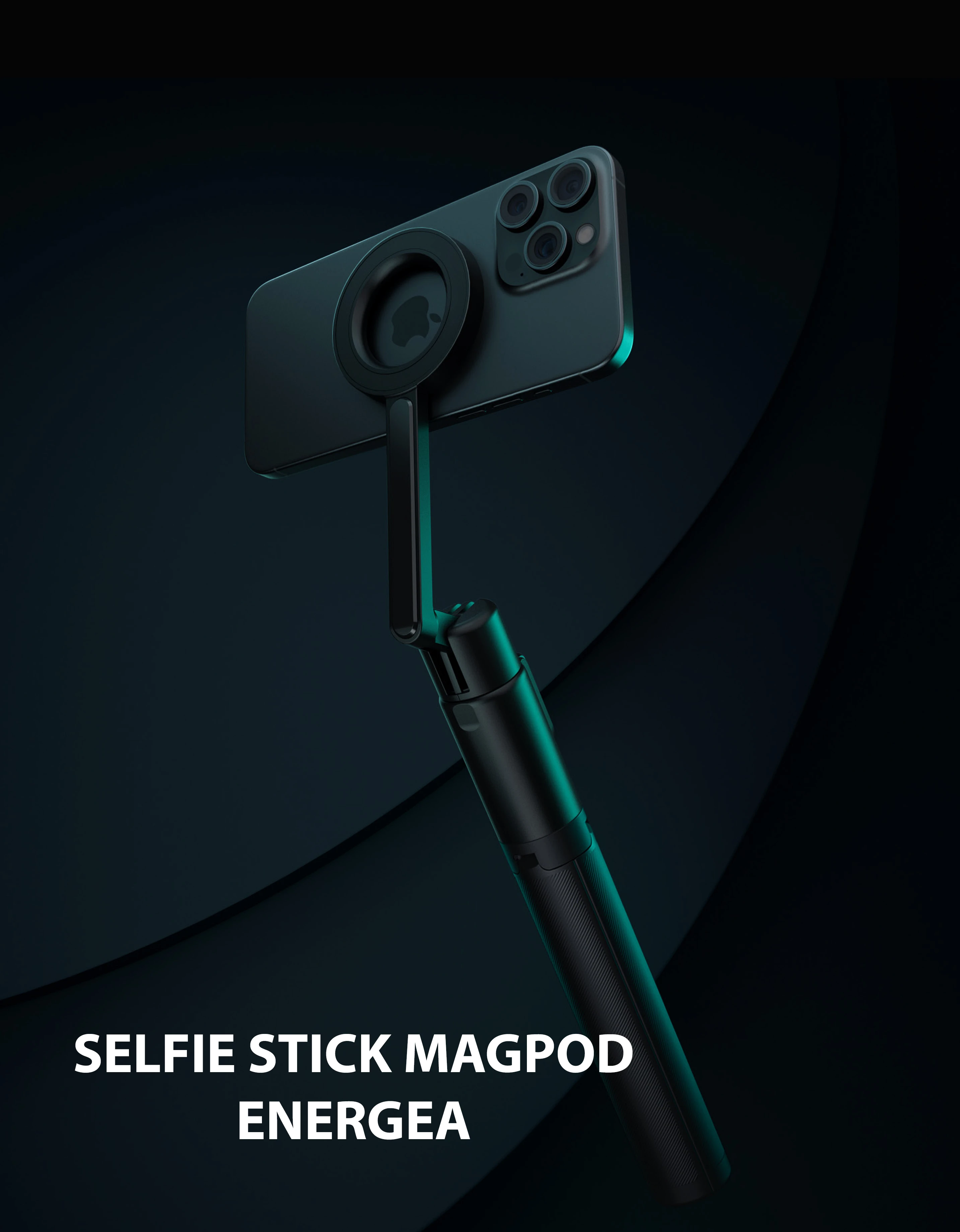 Energea Selfie Stick Bluetooth MagearMagPod juodos spalvos MagSafe Tripod PG-MGPOD-BLK aprašymas - Prekės nuotrauka Energea Selfie Stick Bluetooth MagearMagPod juodos spalvos MagSafe Tripod PG-MGPOD-BLK aprašymas - Prekės nuotrauka