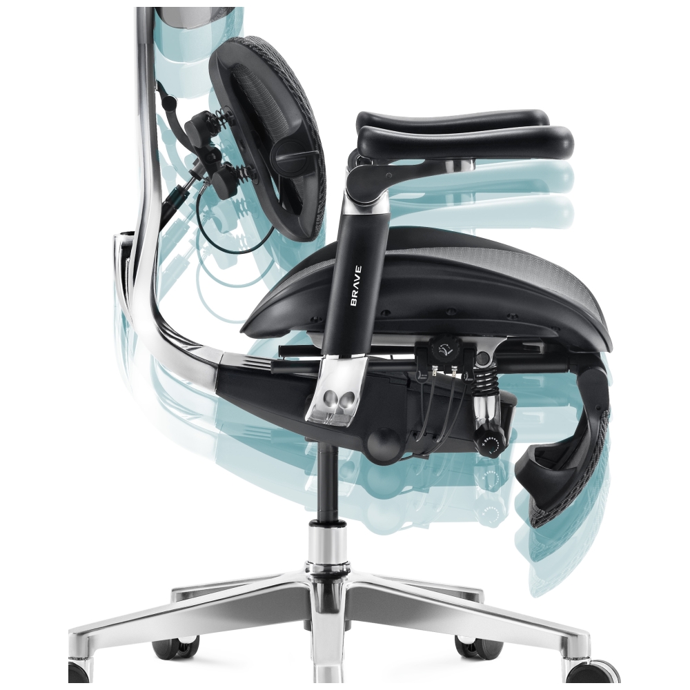 Diablo Chairs Diablo Brave V-Kinetic Juodas aprašymas - Prekės nuotrauka