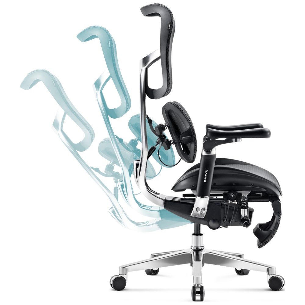 Diablo Chairs Diablo Brave V-Kinetic Juodas aprašymas - Prekės nuotrauka