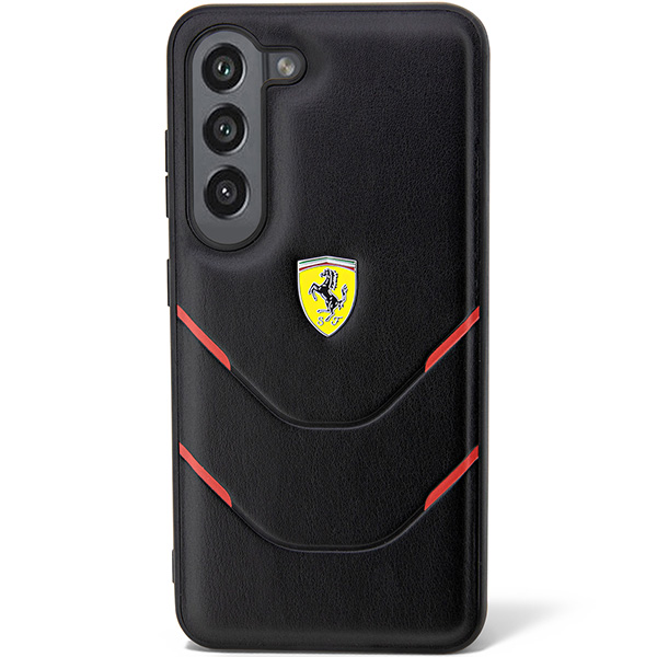 Ferrari FEHCS23SPBAK S23 S911 juodos spalvos kietas dėklas Hot Stamp Lines aprašymas - Prekės nuotrauka