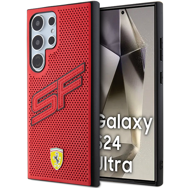 Ferrari FEHCS24MPINR S24+ S926 raudonas kietas dėklas Big SF Perforated aprašymas - Prekės nuotrauka