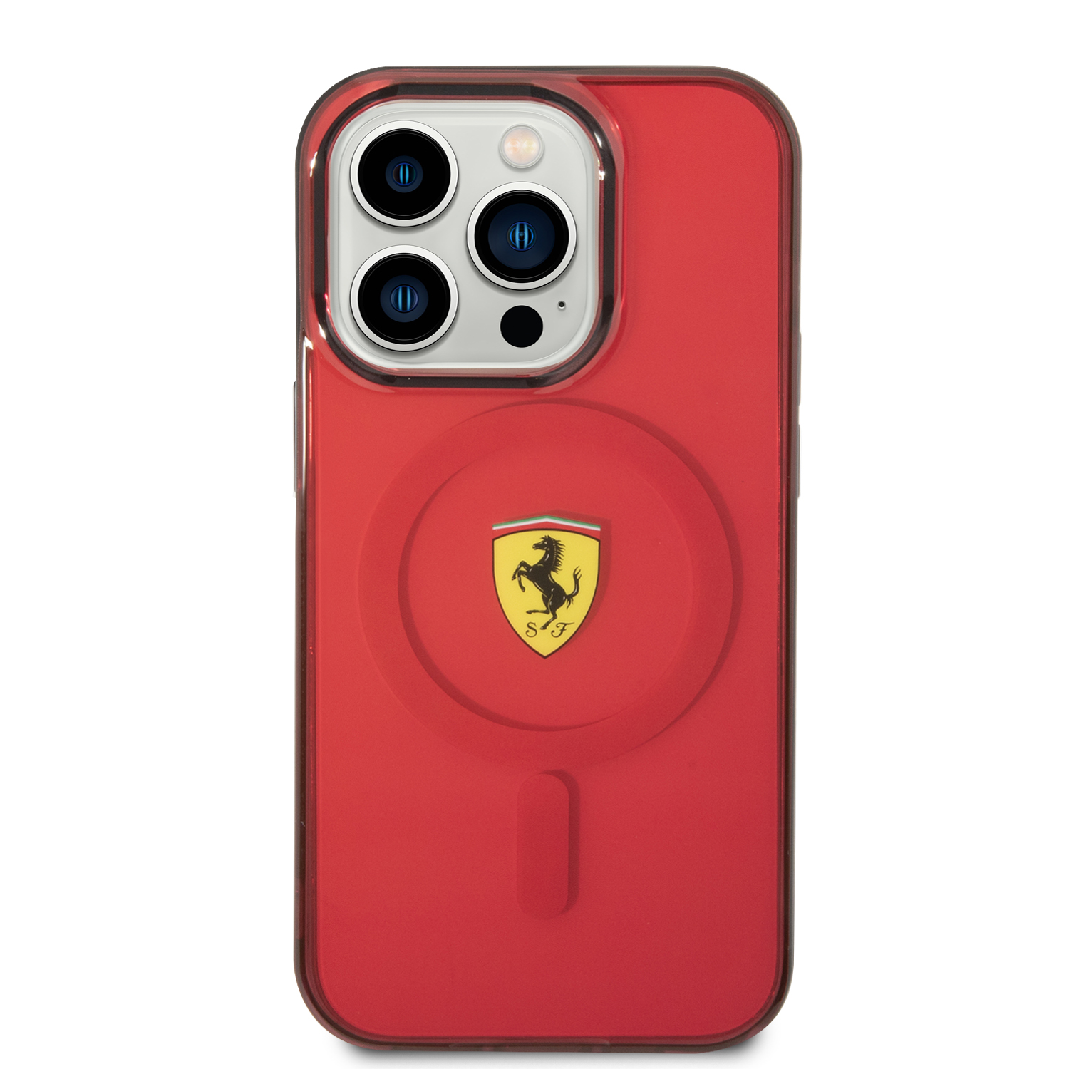 Ferrari FEHMP14LURKR iPhone 14 Pro 6,1″ raudonas kietas dėklas Translucent Magsafe aprašymas - Prekės nuotrauka