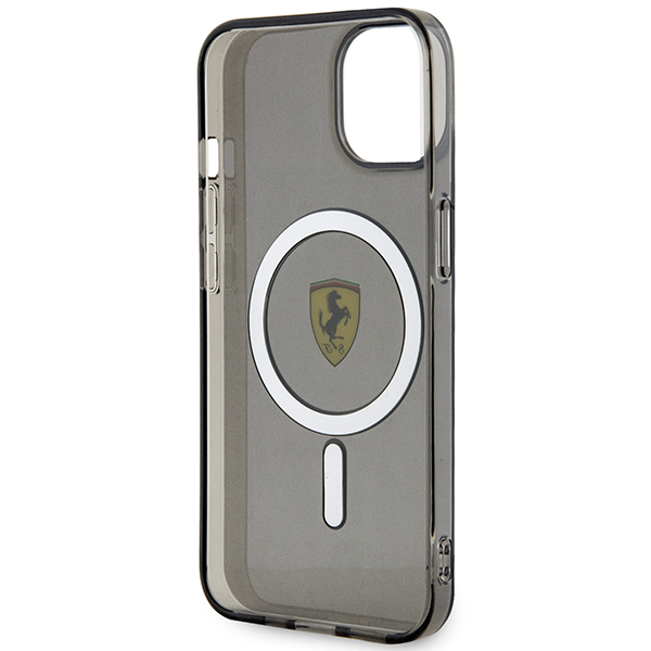 Ferrari FEHMP14MURKK iPhone 14 Plus / 15 Plus 6.7″ juodos spalvos kietas dėklas Translucent Magsafe aprašymas - Prekės nuotrauka
