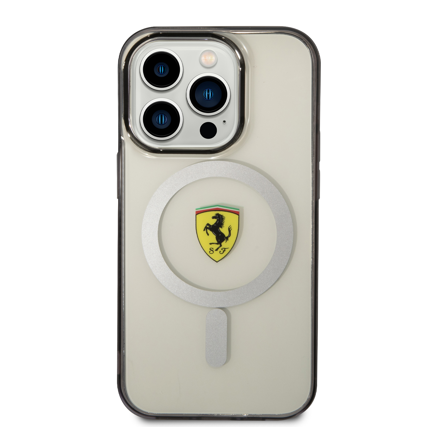 Ferrari FEHMP14XURKT Apple iPhone 14 Pro Max 6.7″ skaidrus kietas dėklas Outline Magsafe aprašymas - Prekės nuotrauka Ferrari FEHMP14XURKT Apple iPhone 14 Pro Max 6.7″ skaidrus kietas dėklas Outline Magsafe aprašymas - Prekės nuotrauka
