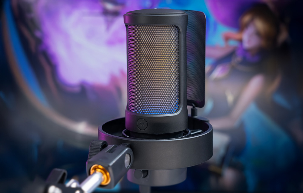 Fifine A8T condenser microphone with handle (juodas) aprašymas - Prekės nuotrauka