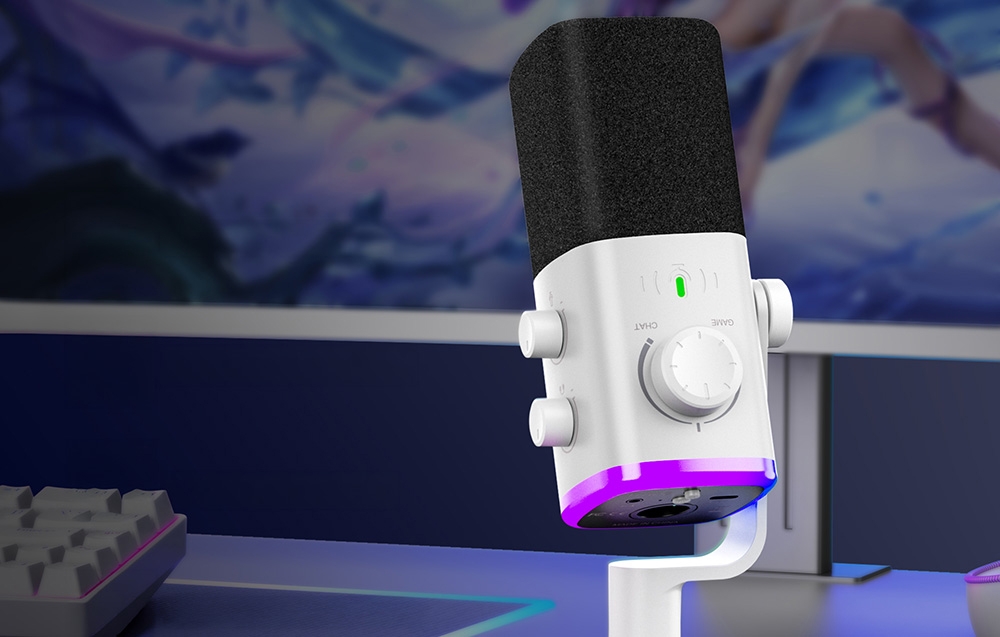 Fifine AM9 Dynamic Microphone baltos spalvos aprašymas - Prekės nuotrauka