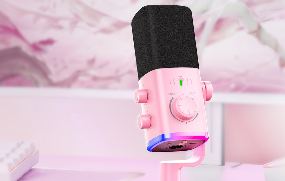 Fifine AM9 Dynamic Microphone Rožinė aprašymas - Prekės nuotrauka