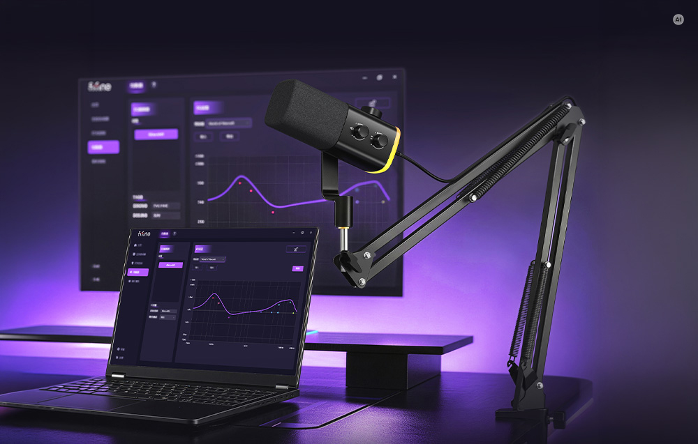 Fifine Ampligame AM9T juodas aprašymas - Prekės nuotrauka