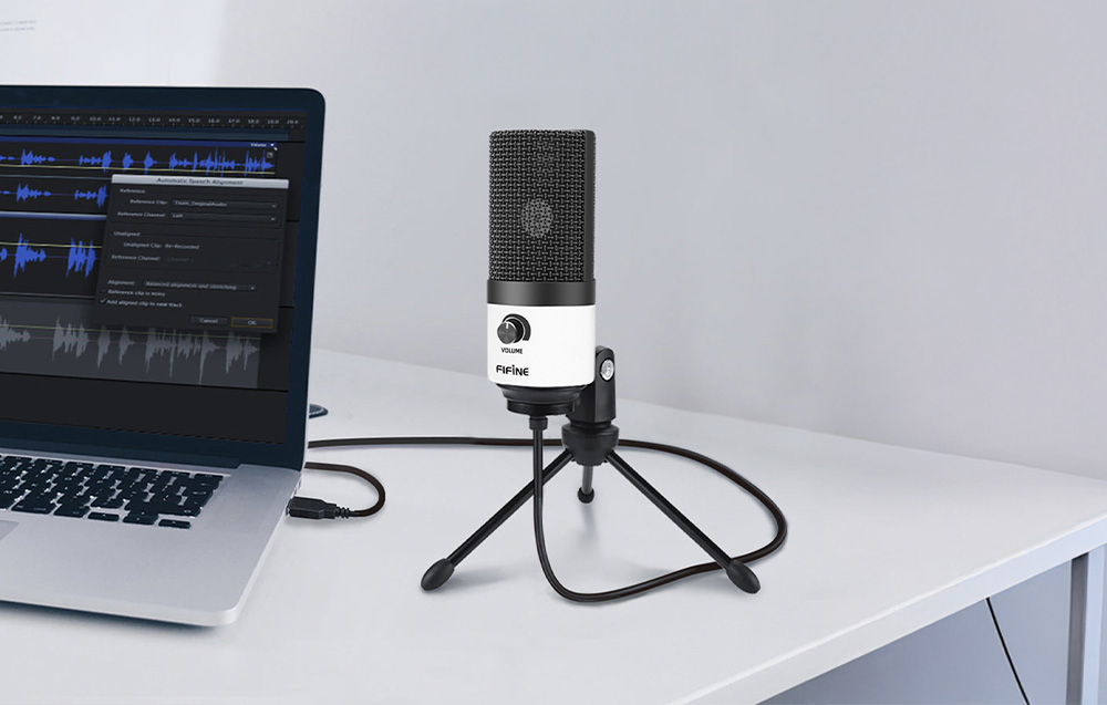 Fifine K669BW studio microphone (baltas) aprašymas - Prekės nuotrauka