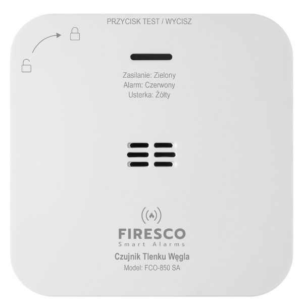 Firesco FCO-850 SA anglies monoksido detektorius aprašymas - Prekės nuotrauka