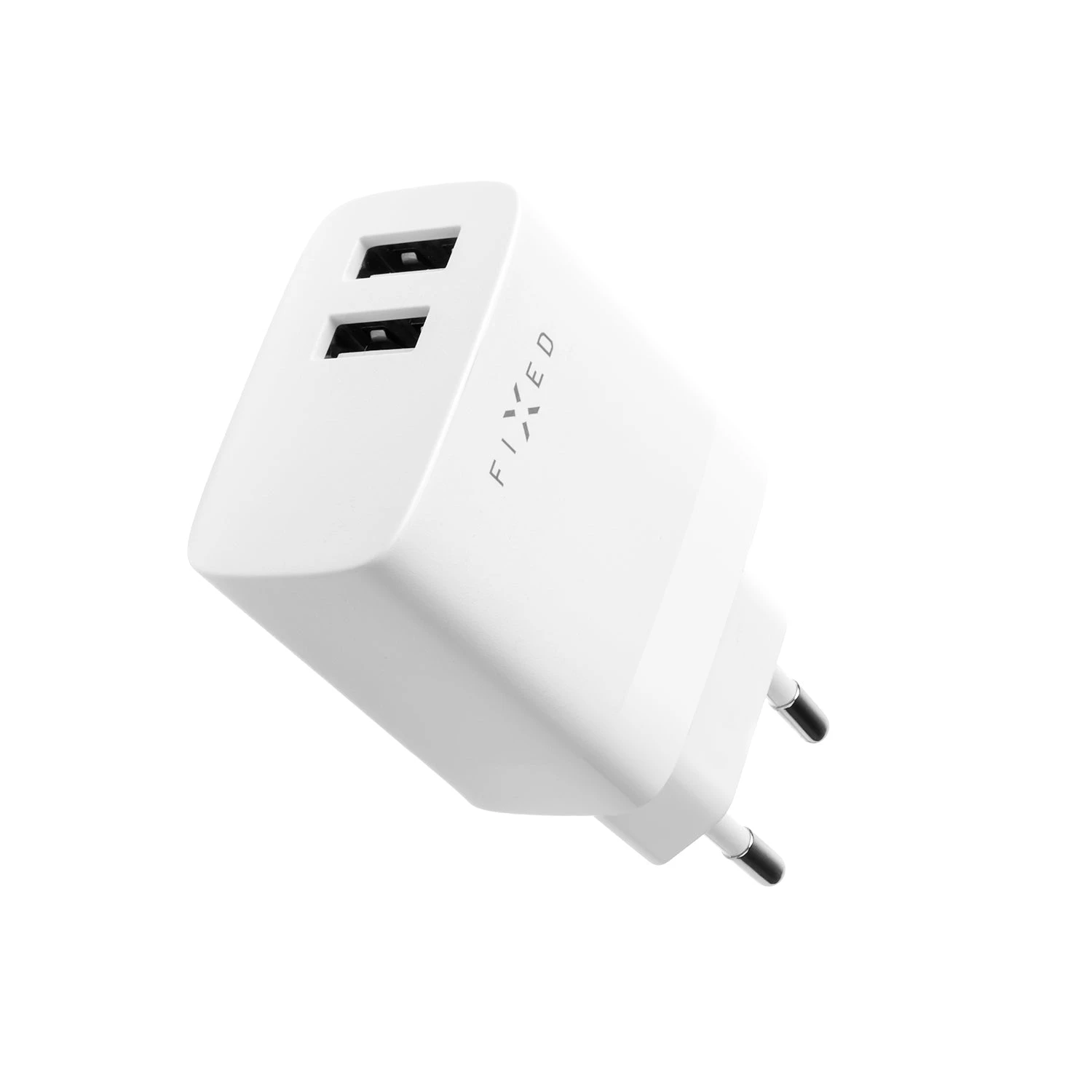Fixed Fiksuotas USB 17W + kabelis USB/Lightning, baltas aprašymas - Prekės nuotrauka