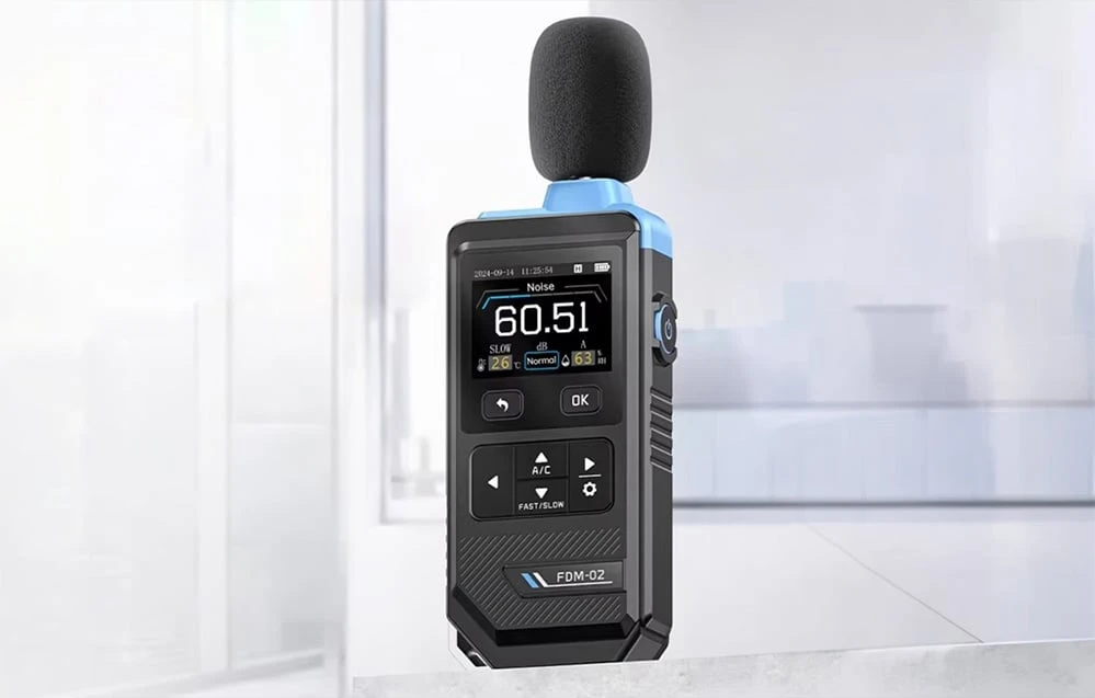 FNIRSI FDM-02 Sound Level Meter aprašymas - Prekės nuotrauka