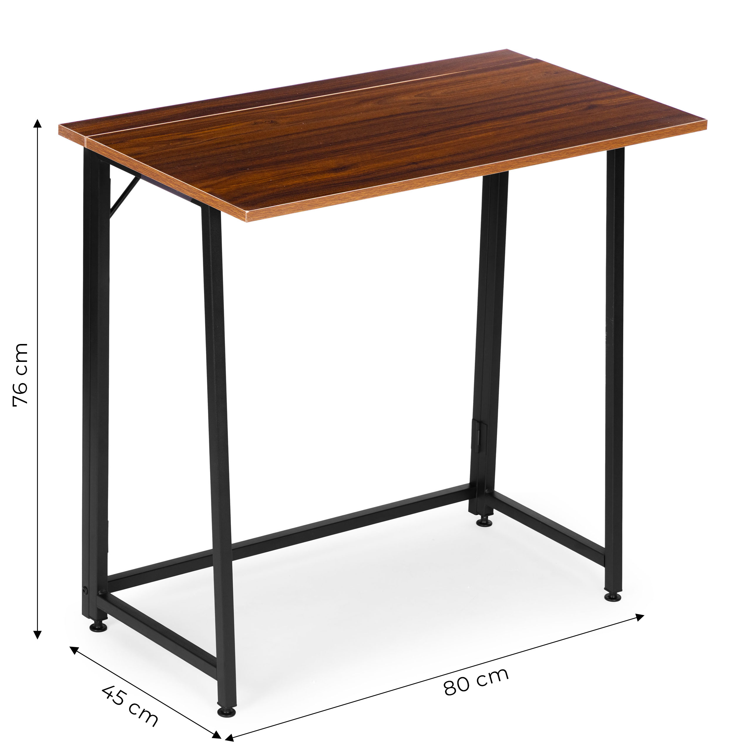 Foldable Computer Desk 80×45 cm Nešiojamas kompiuteris Table Loft Style ModernHome aprašymas - Prekės nuotrauka